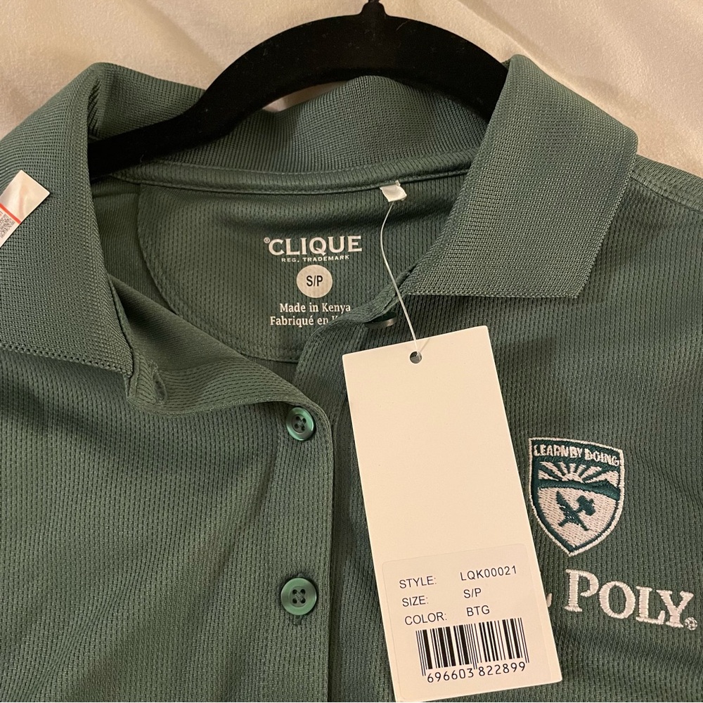Women's Green Cal Poly Polo Shirt